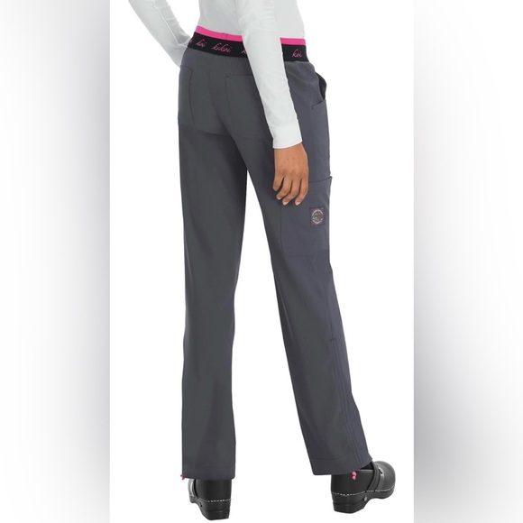 NWT KOI Lite Women's Spirit Pant Scrub Pants. Size XS regular. Color charcoal. - Picture 2 of 5